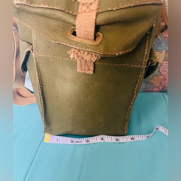 US Military Grade Canvas Bag Vintage Green Vietnam GI Ammo Green Veteran Camping - Picture 2 of 14